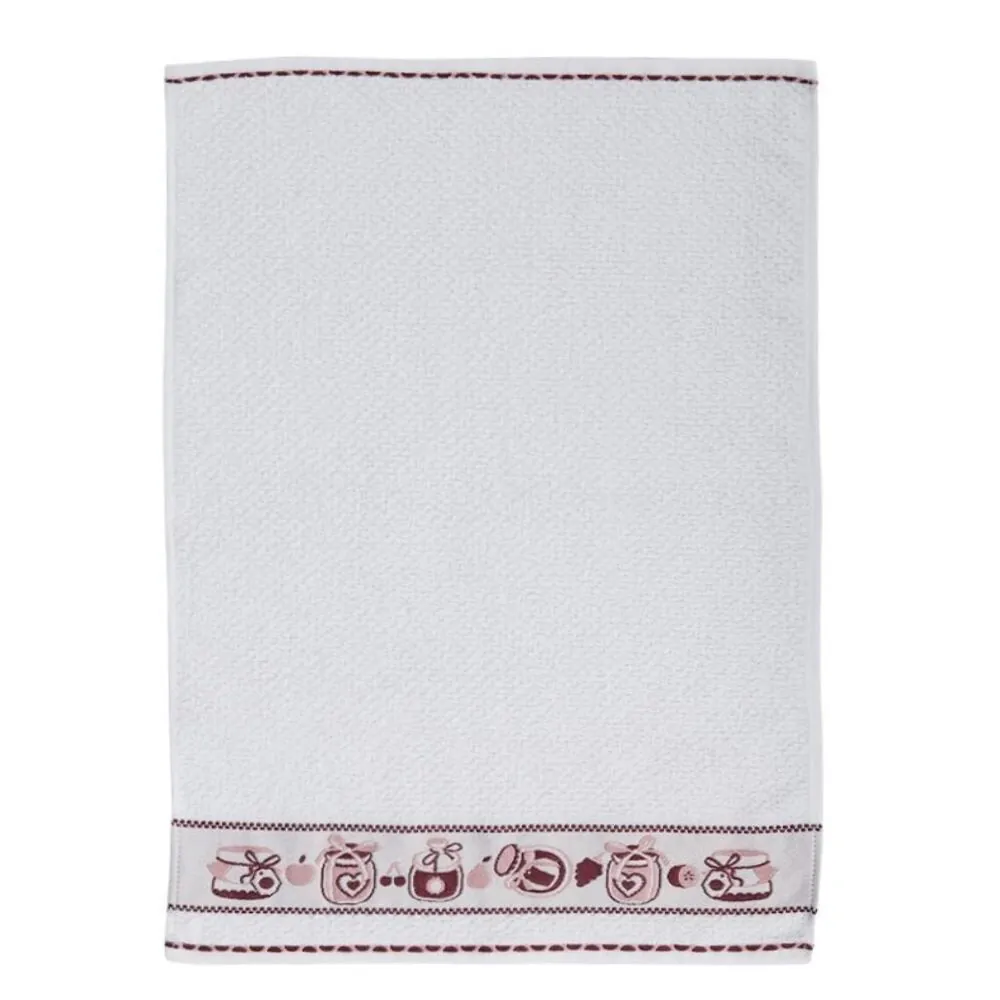 Pano de Copa Felpudo 45Cm X 65Cm Jacquard Döhler - Geleia Bordô