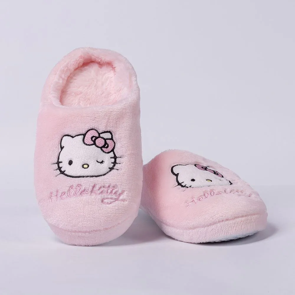 Pantufa Feminina Peluciada Sanrio Hello Kitty