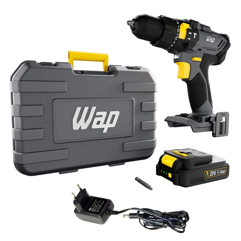 Parafusadeira e Furadeira de Impacto 3/8'' Wap K21 Id01 - Bivolt