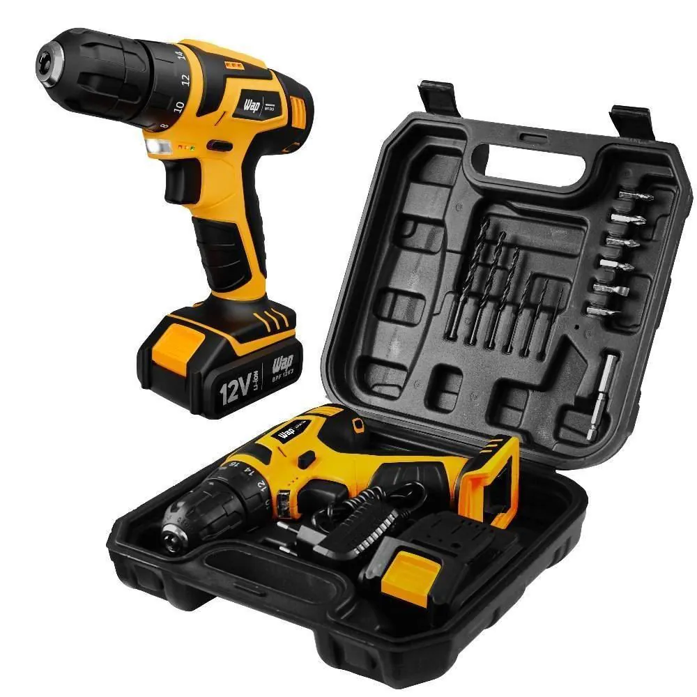 Parafusadeira e Furadeira Wap a Bateria 12V Bpf12k3 - Bivolt