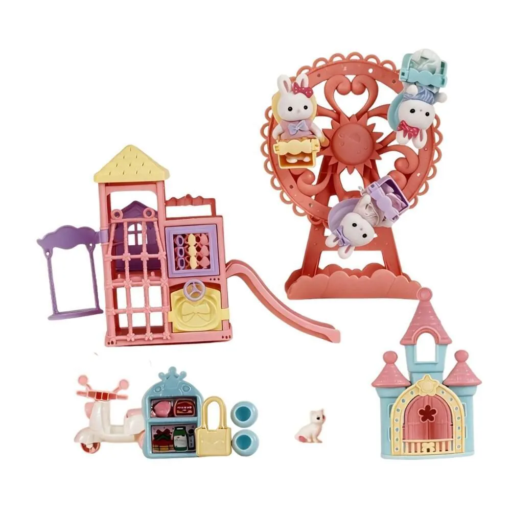 Conjunto Família Coelho Parque de Diversões Toys