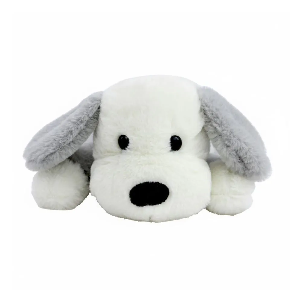 Pelúcia Cachorro Deitado Cinza 20 cm Toys - HBR0463
