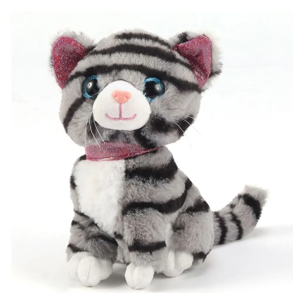 Pelúcia Gato Sentado Cinza 18 cm Toys - HBR0466