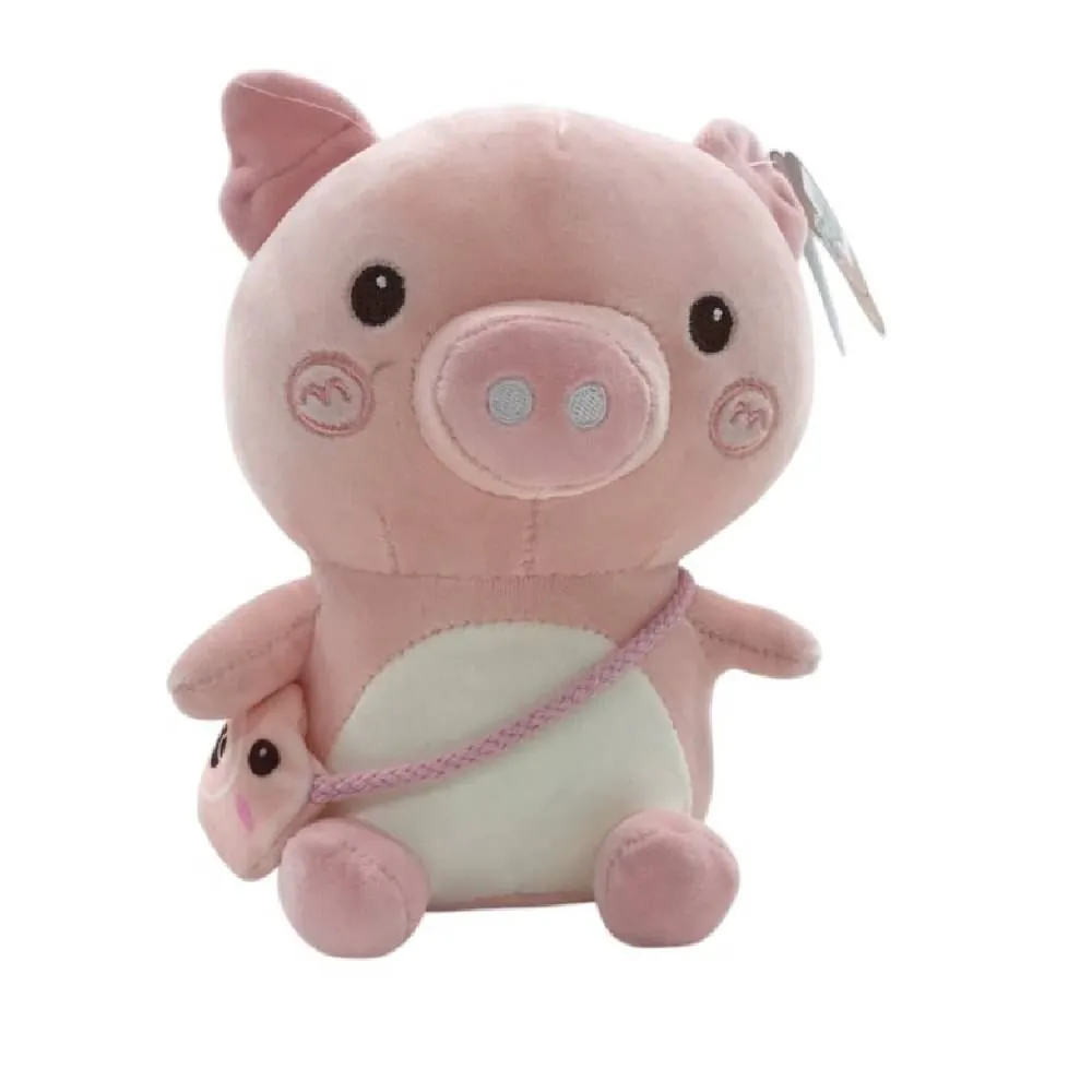 Pelúcia Porco Fofo 23Cm Toys - Rosa