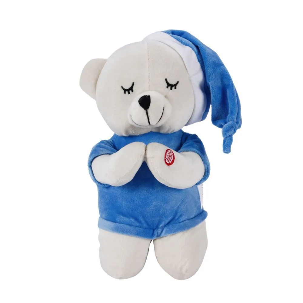Pelúcia Urso Que Reza Azul Toys - HBR0962