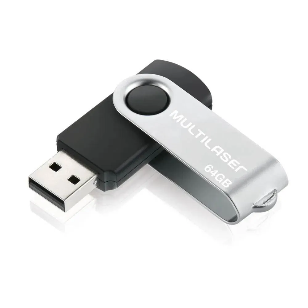 Pen Drive Twist 64Gb Pd590 Multilaser - Preto