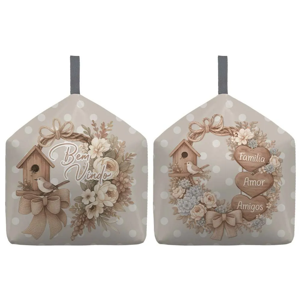 Peso de Porta Decorativo - Bem Vindo Classico