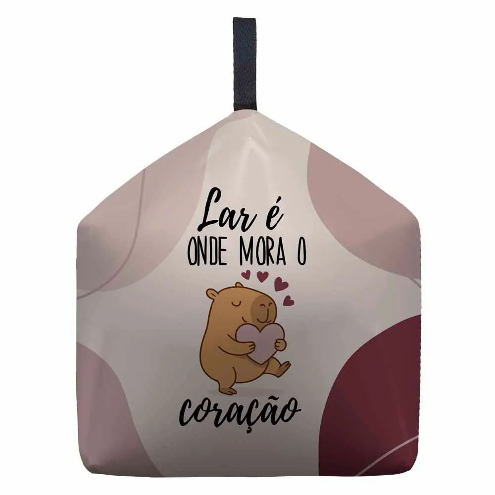 Peso de Porta Decorativo - Capivara Coração