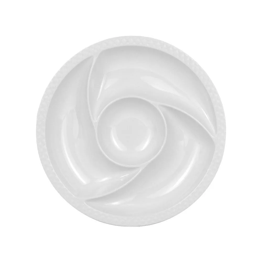 Petisqueira com Divisórias Melamina Diamond - 23,8Cm