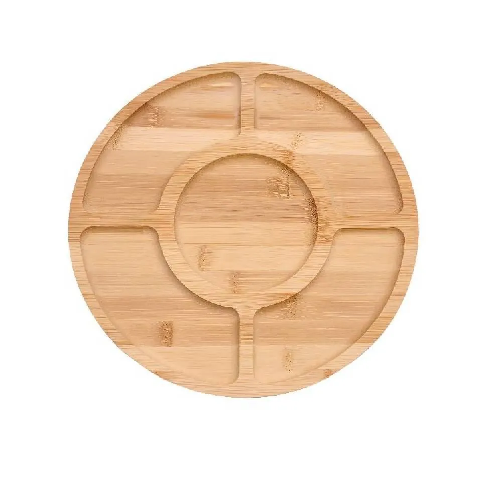 Petisqueira com 5 Divisões 28 cm - Bambu