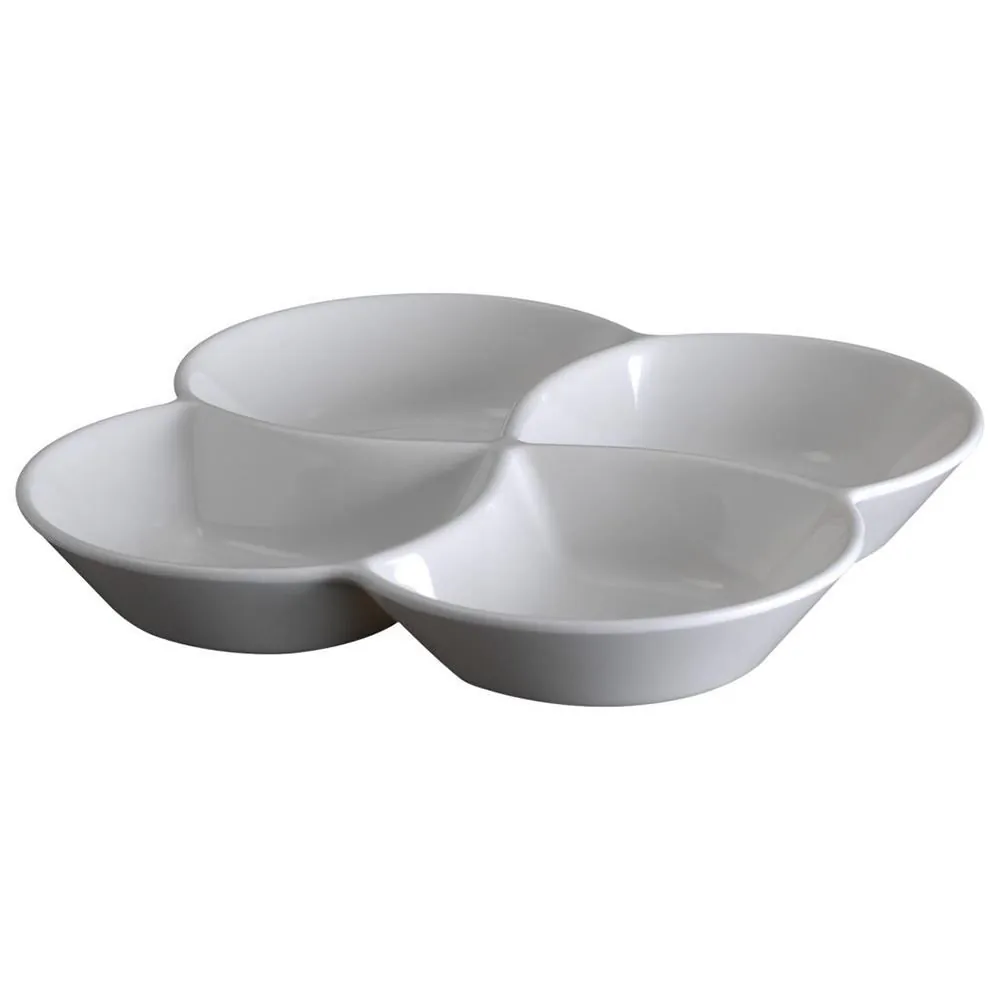 Petisqueira Quatro Divisões Solecasa 22,2Cm - Branco