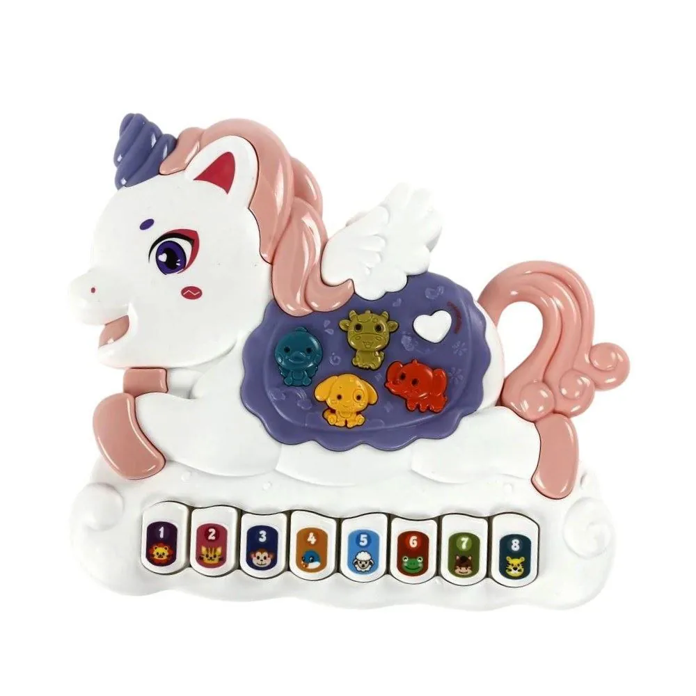 Piano Musical Unicórnio Toys - HBR0722