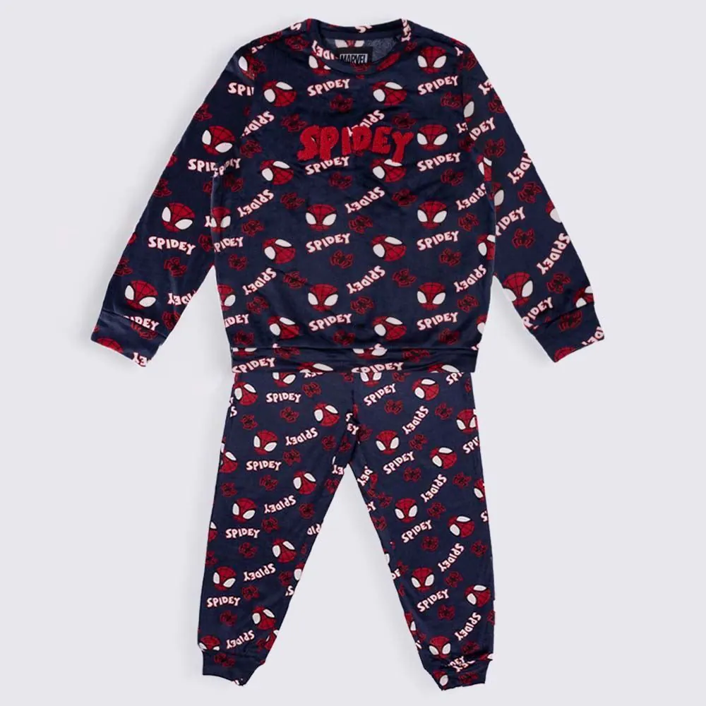 Pijama Infantil Menino 4 a 10 Anos em Plush Marvel Spidey