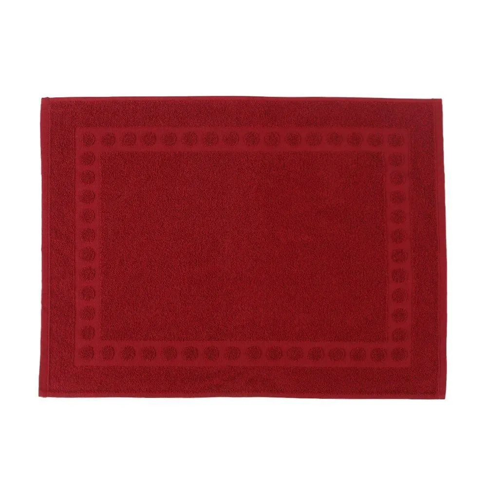 Tapete Piso Atoalhado para Banheiro 100% Algodão - Malva Roma