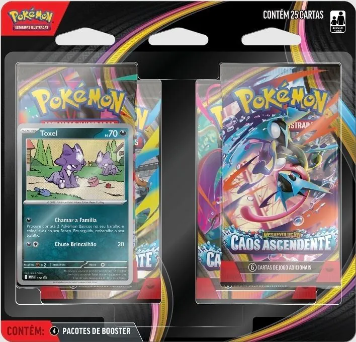 Pokémon Blister Quádruplo Caos Ascendente Copag