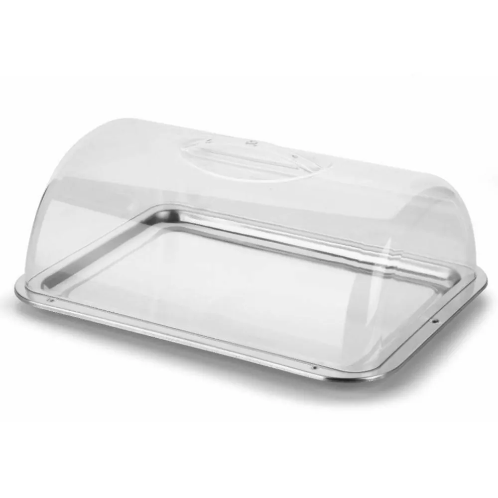 Porta-Pães de Inox com Tampa Pop Forma - 34cm