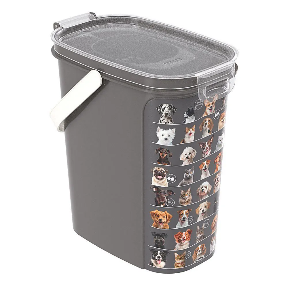 Porta Ração com Tampa Hermética 8,50 L Plasutil