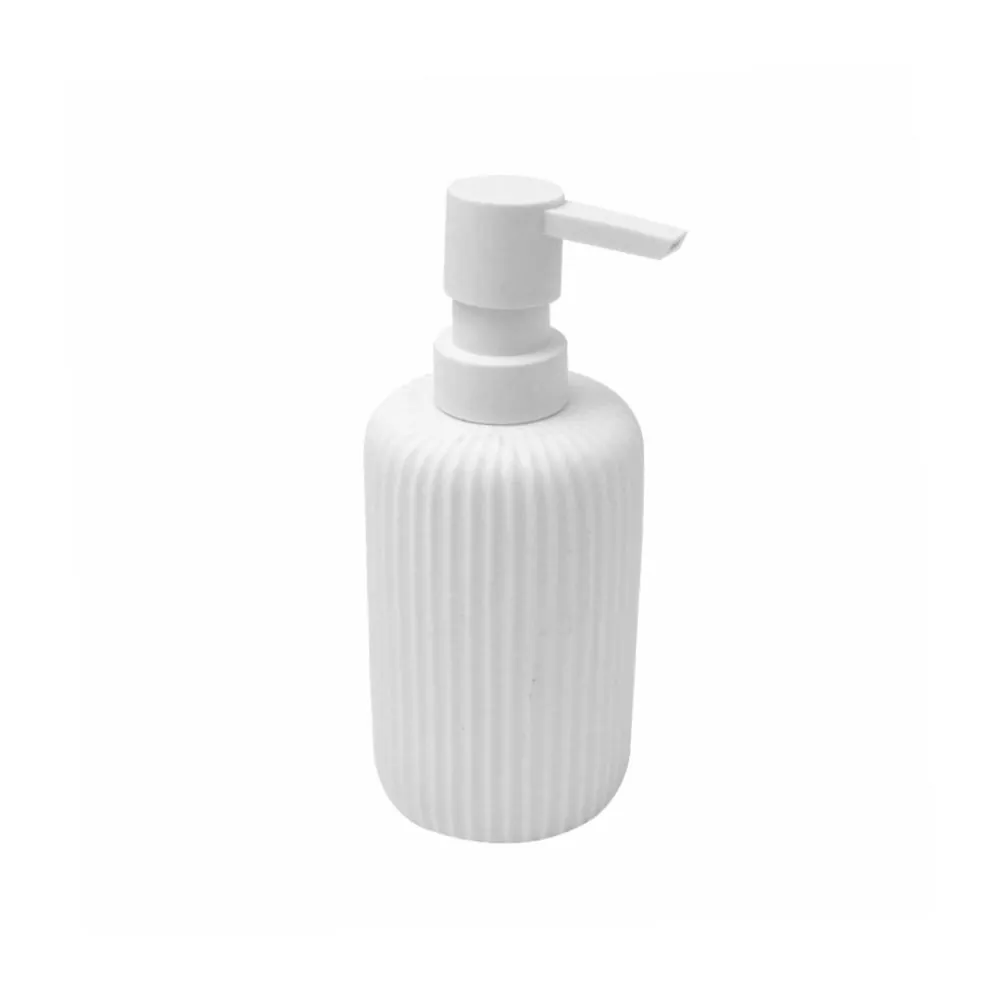 Porta Sabonete Líquido de Vidro 350 ml - Branco