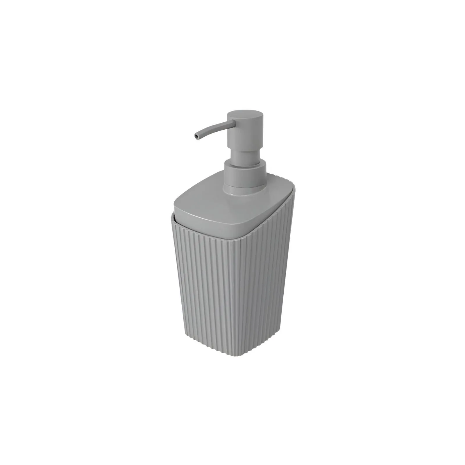 Porta Sabonete Líquido New Square Coza 350 Ml - Cinza Médio