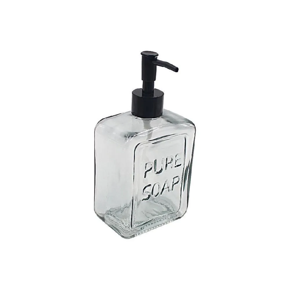Porta Sabonete Líquido Quadrado 570 Ml - Cinza