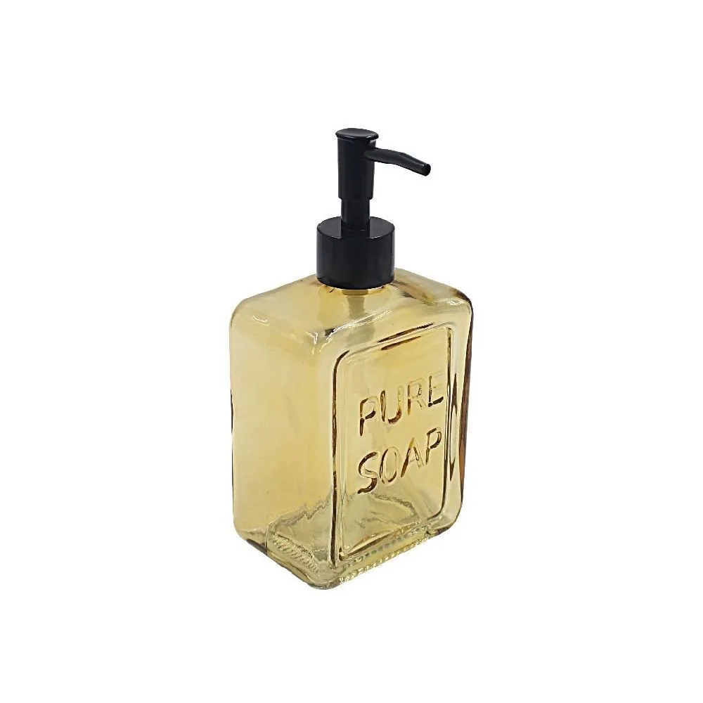 Porta Sabonete Líquido Quadrado 570 Ml - Âmbar