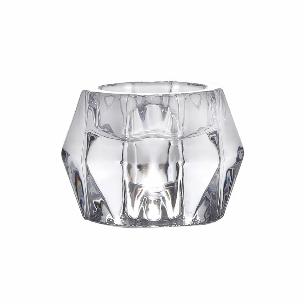 Porta-Vela de Vidro Rojemac 7Cm - Transparente