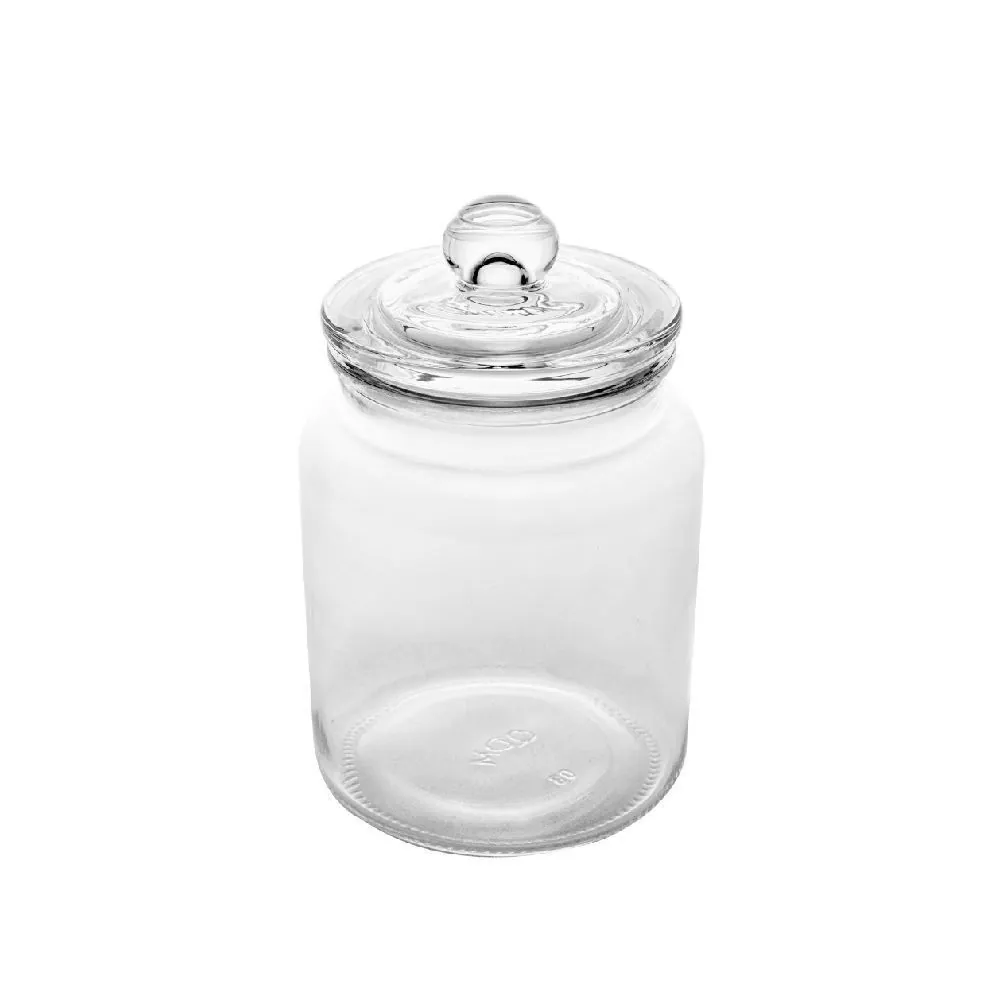 Pote de Vidro com Tampa Arena Lyor 750 Ml - Transparente