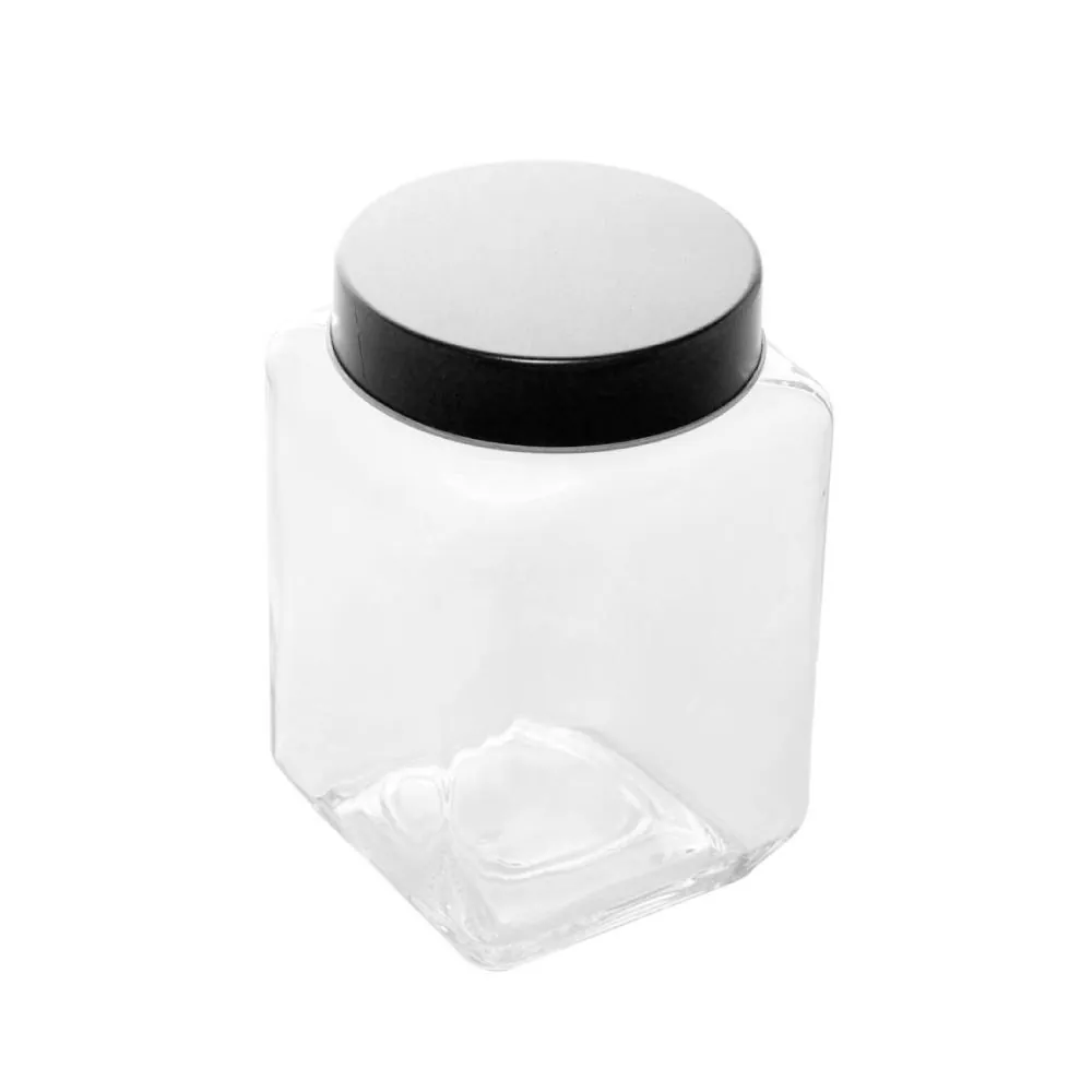 Pote de Vidro com Tampa de Metal 750Ml - Sortido