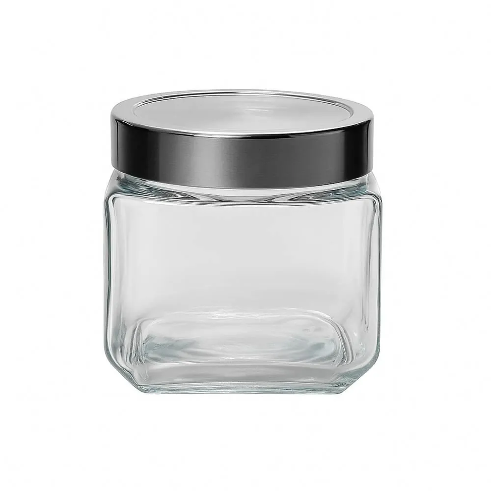 Pote de Vidro Hermético Quadrado 750Ml