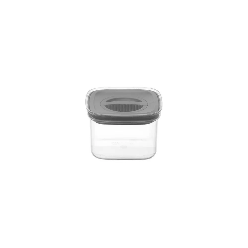 Pote Hermético Quadrado com Tampa 500Ml - Transparente