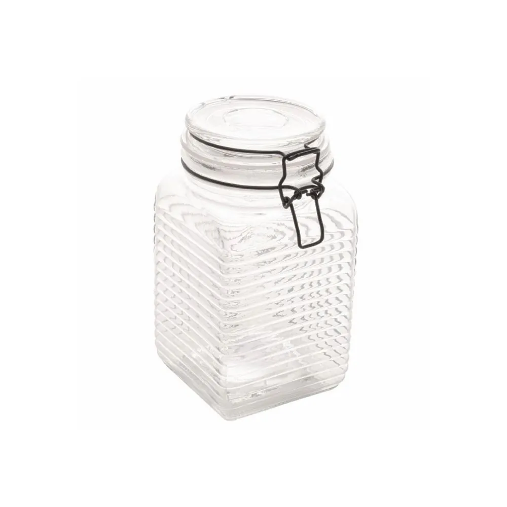 Pote Hermético Quadrado Lyor 1,7 Litros - Preto