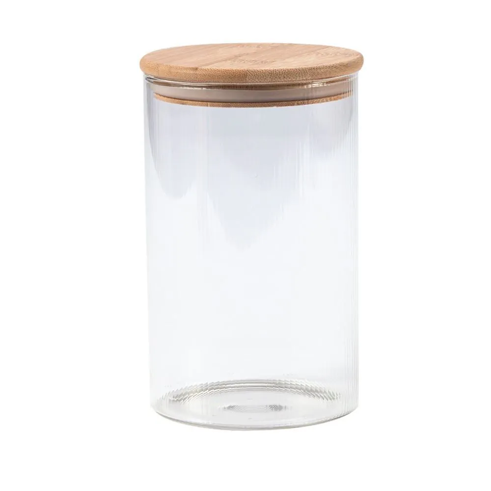 Pote Hermético Redondo com Tampa 1,1 Litros - Bambu