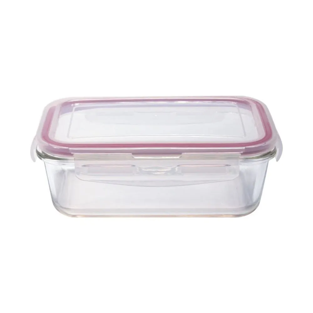 Pote Hermético Retangular 840Ml - Vidro