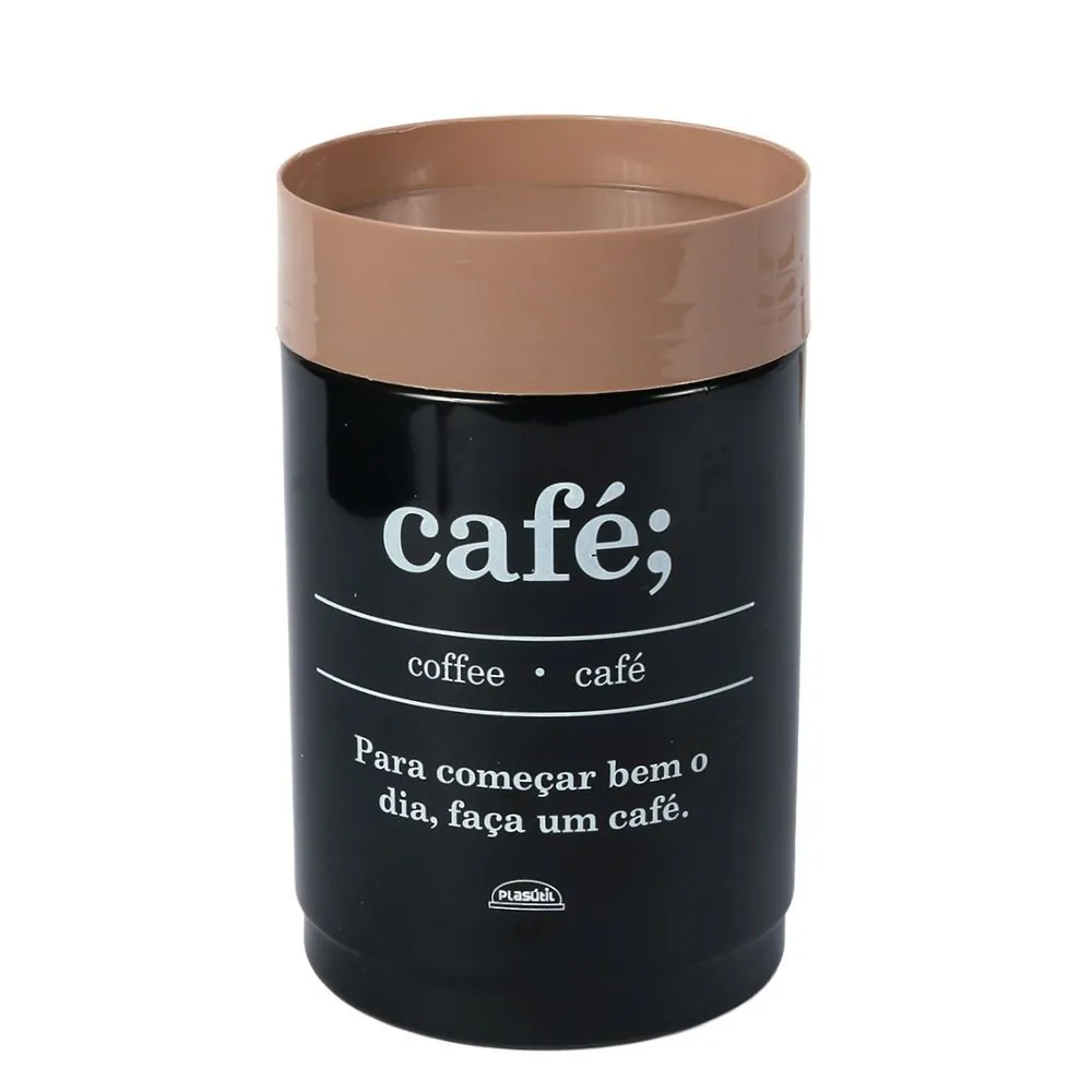 Pote Plug para Café 1,15 Litros Plasútil Preto