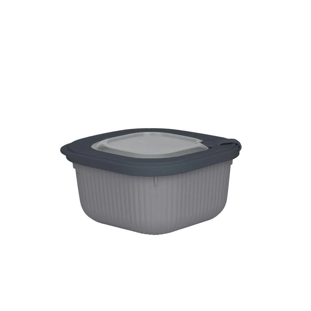 Pote Quadrado Camerata 600Ml - Cinza
