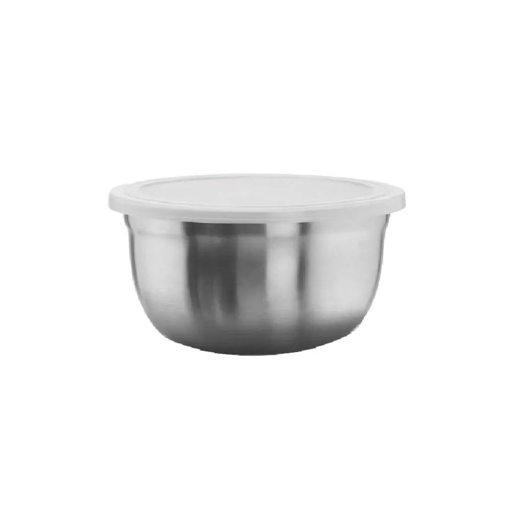 Pote Redondo com Tampa Gourmet Mallana 1 Litro - Inox