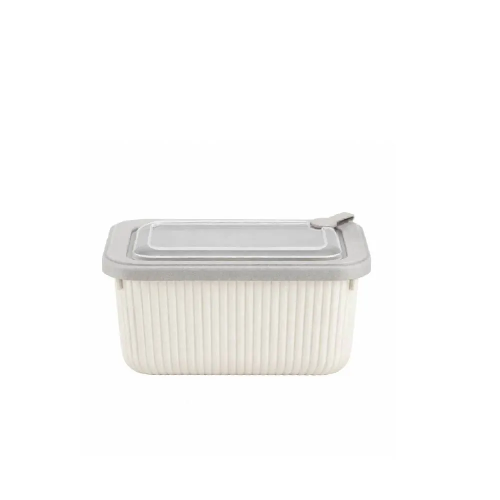 Pote Retangular Camerata 600Ml - Bege