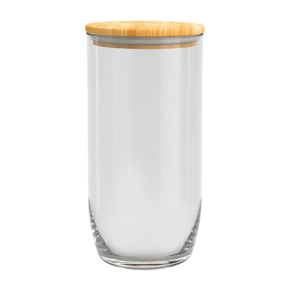 Pote com Tampa de Bambu Nadir 1,2 Litros - Vert