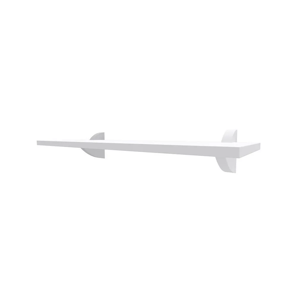 Prateleira Reta com Suporte Clip 20X40cm Multivisão - Branco