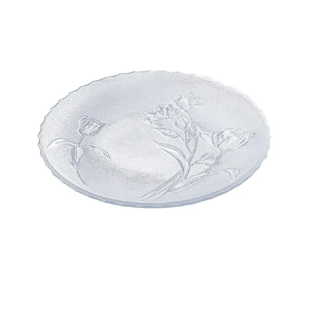 Prato de Bolo Bella Fiore 30 Cm - Transparente