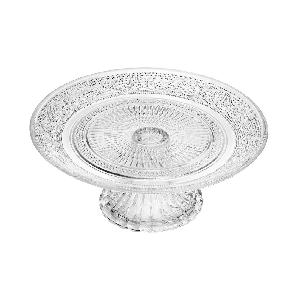 Prato de Bolo com Pé Angel 25,5Cm Lyor - Angel
