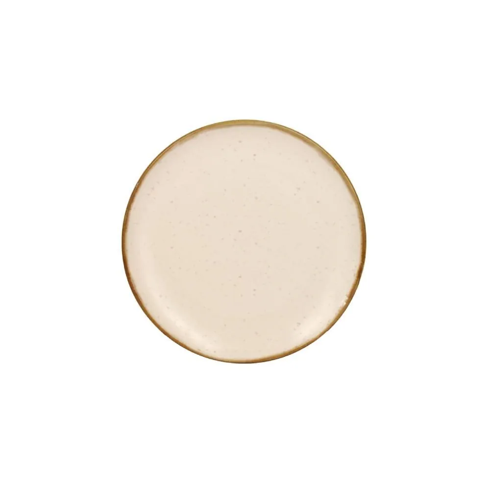 Prato de Sobremesa Luxor 19,5Cm - Bege