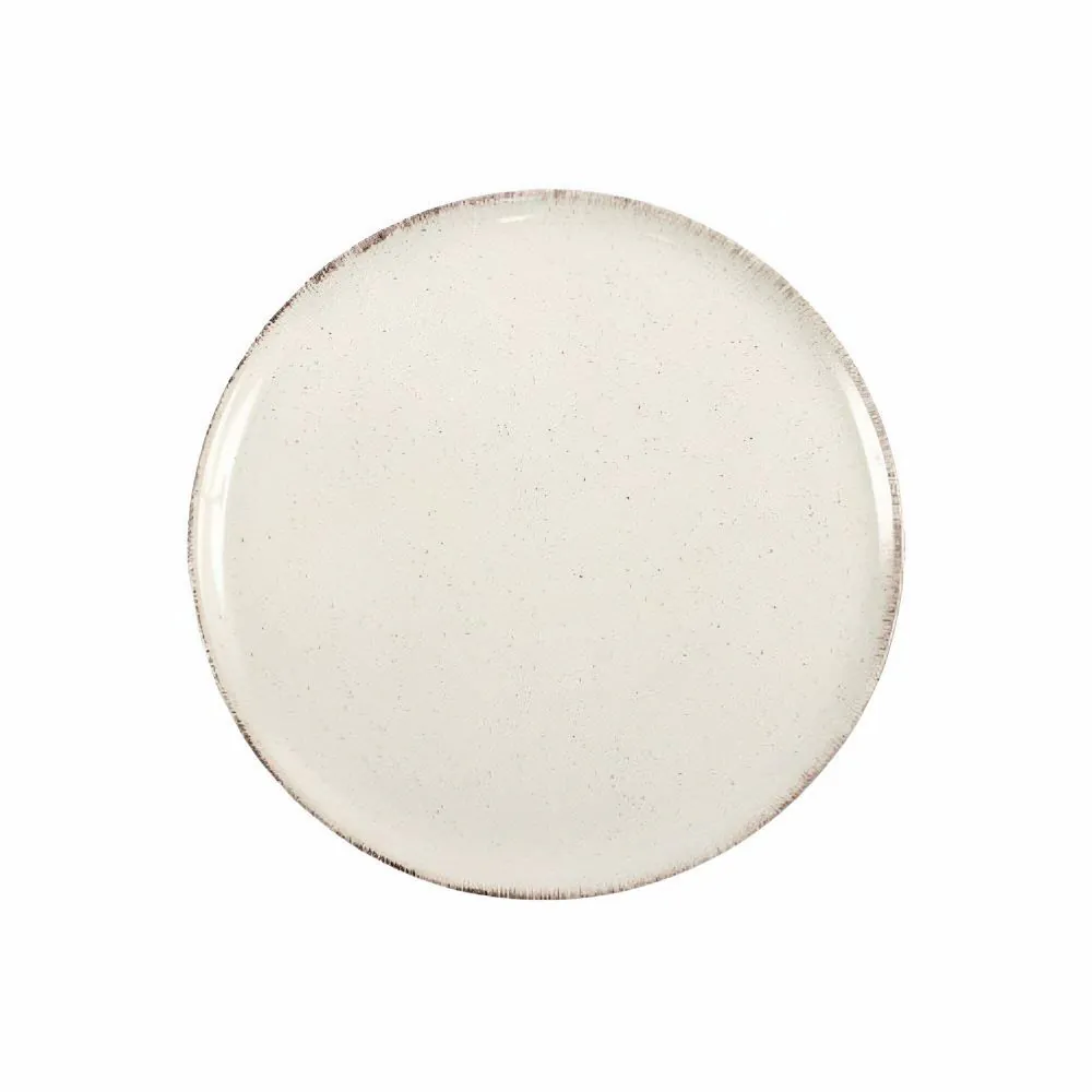 Prato de Sobremesa Naturalle Off White 21Cm - Cerâmica