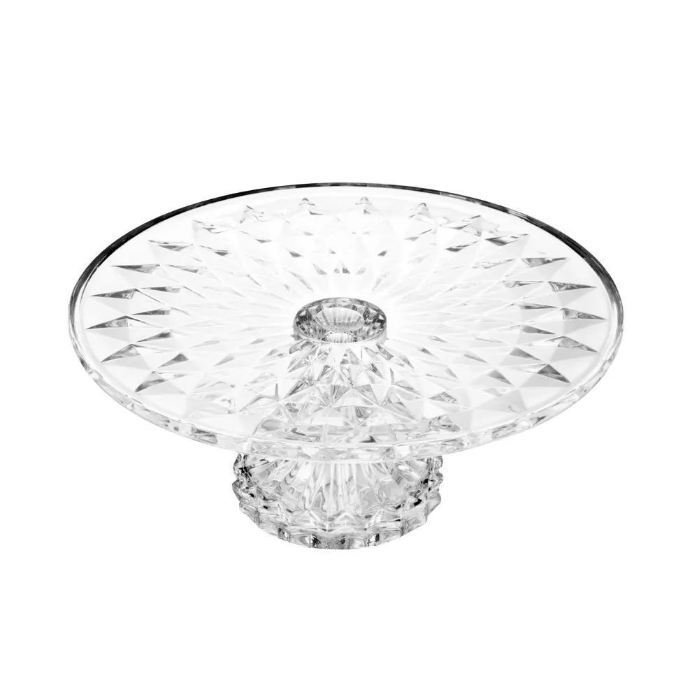 Prato para Bolo com Pé Diamante 30Cm Lyor - Diamond