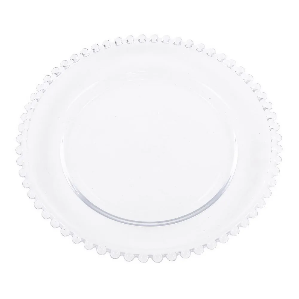 Prato de Sobremesa Pearl Clear Wolff 20Cm - Cristal