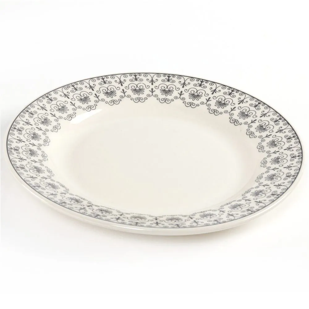Prato Raso Donna Renda 24Cm - Cerâmica