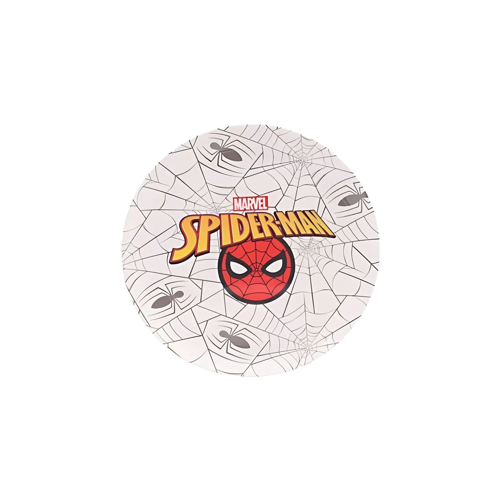 Prato Raso Melamina Disney 20,2Cm - Homem Aranha Teias