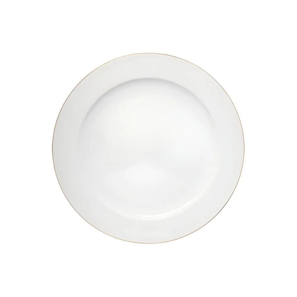 Prato Raso Royal Filete Dourado Hauskraft - 27 Cm