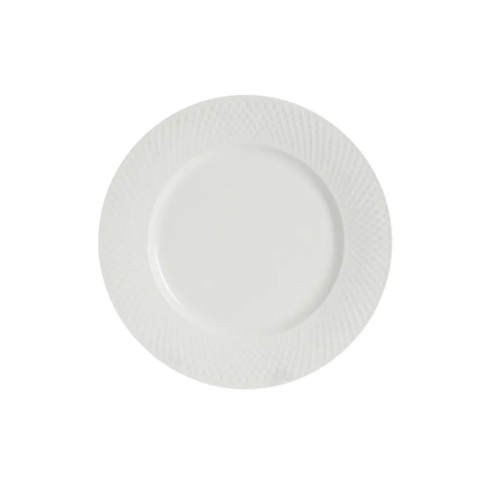 Prato Sobremesa Porcelana Valência 20Cm - Branco