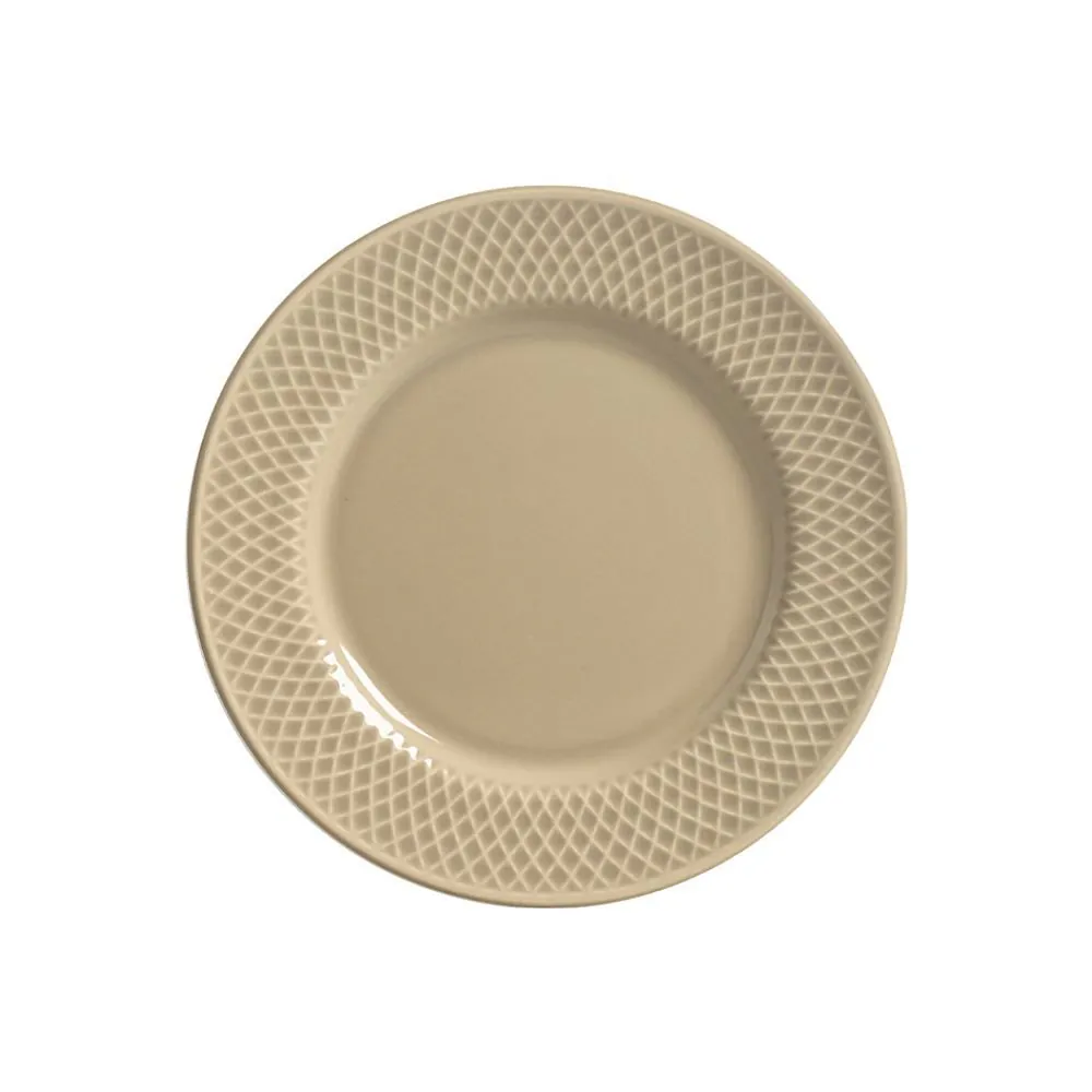 Prato Sobremesa Split 21Cm Alleanza - Taupe